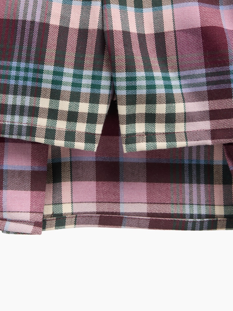 Kids Plaid Pleated Skort