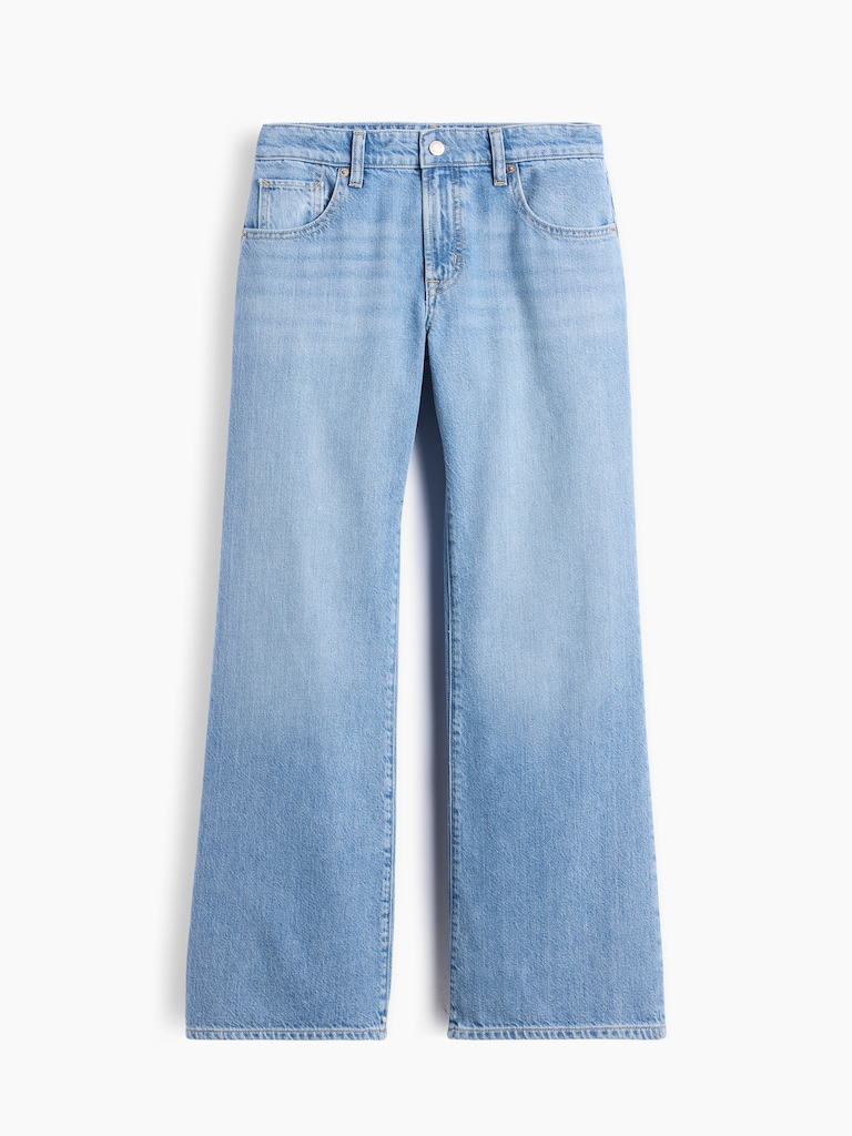 Low Rise UltraSoft Baggy Flare Jeans