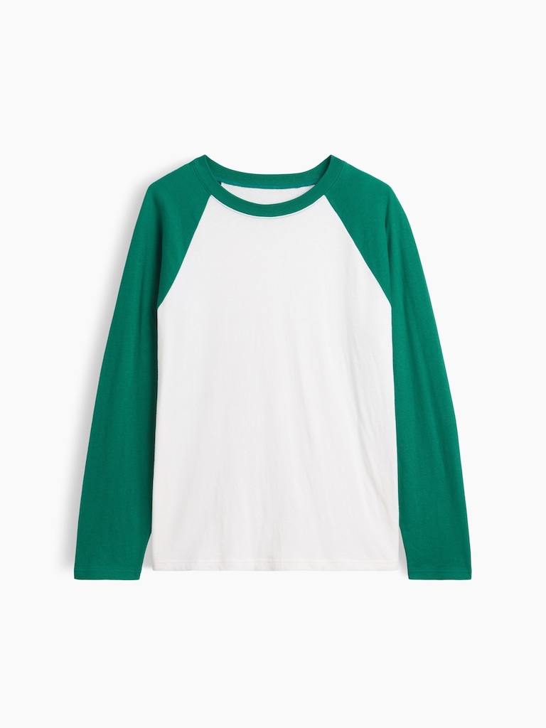 100% Cotton Authentic Oversized Raglan T-Shirt