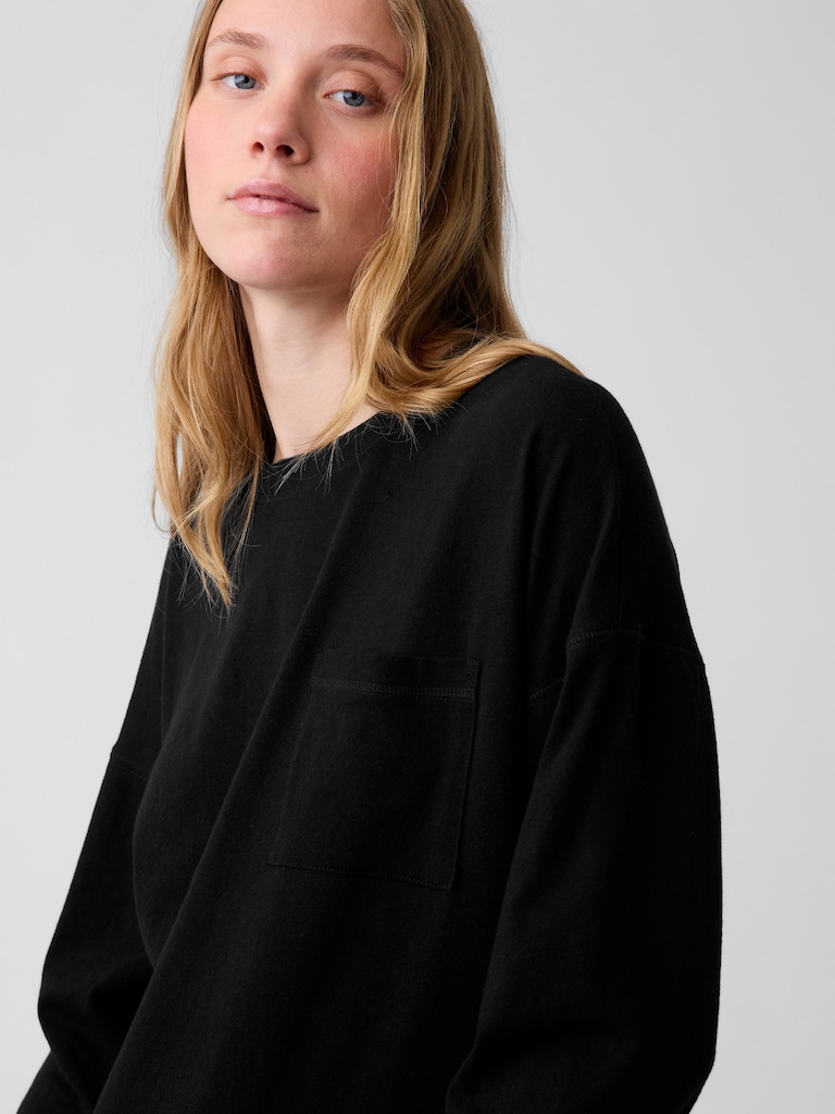100% Cotton Authentic Oversized Pocket T-Shirt