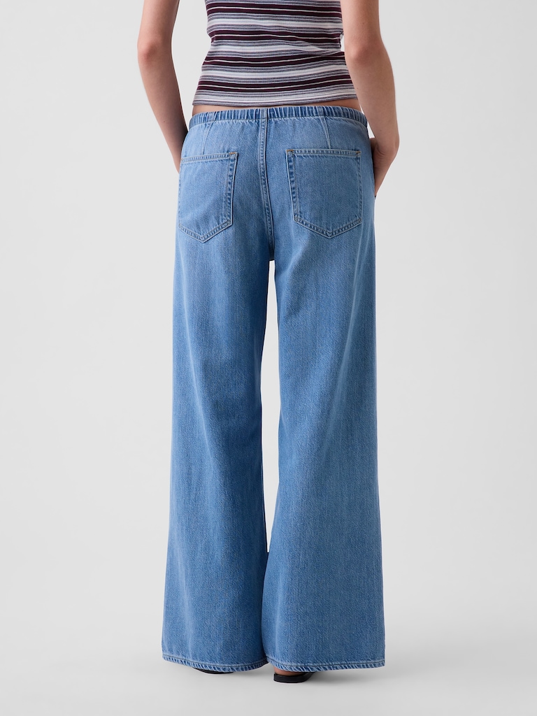 Low Rise UltraSoft Stride Easy Wide-Leg Jeans