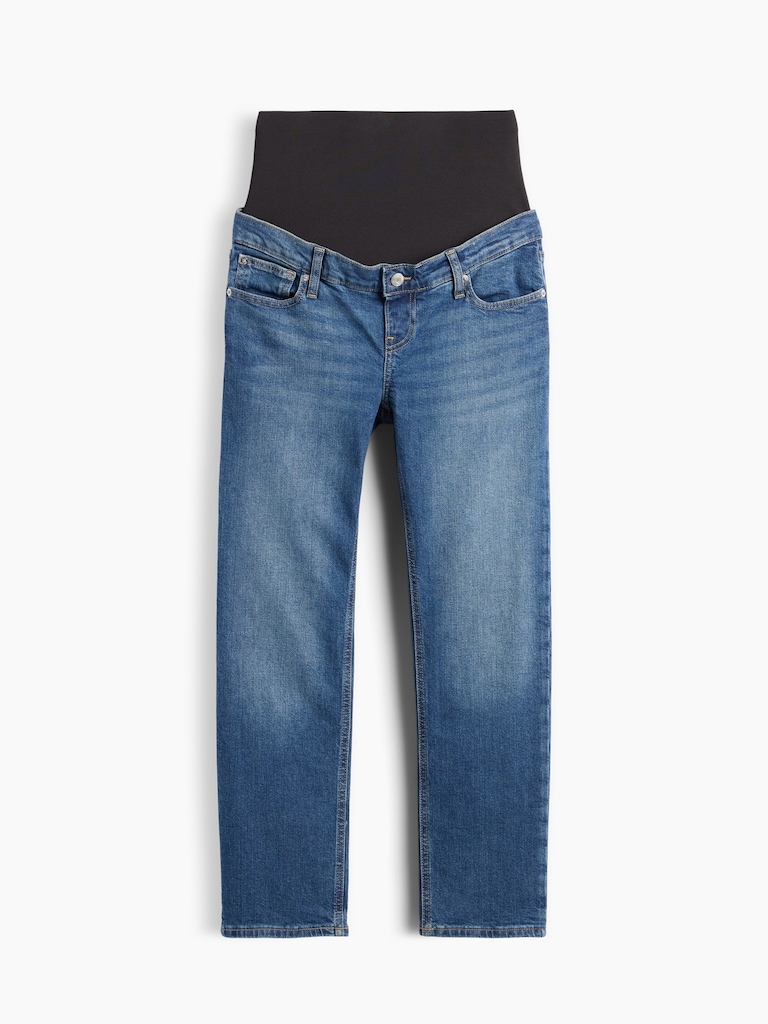 Maternity True Waistband Full Panel Cheeky Straight Jeans