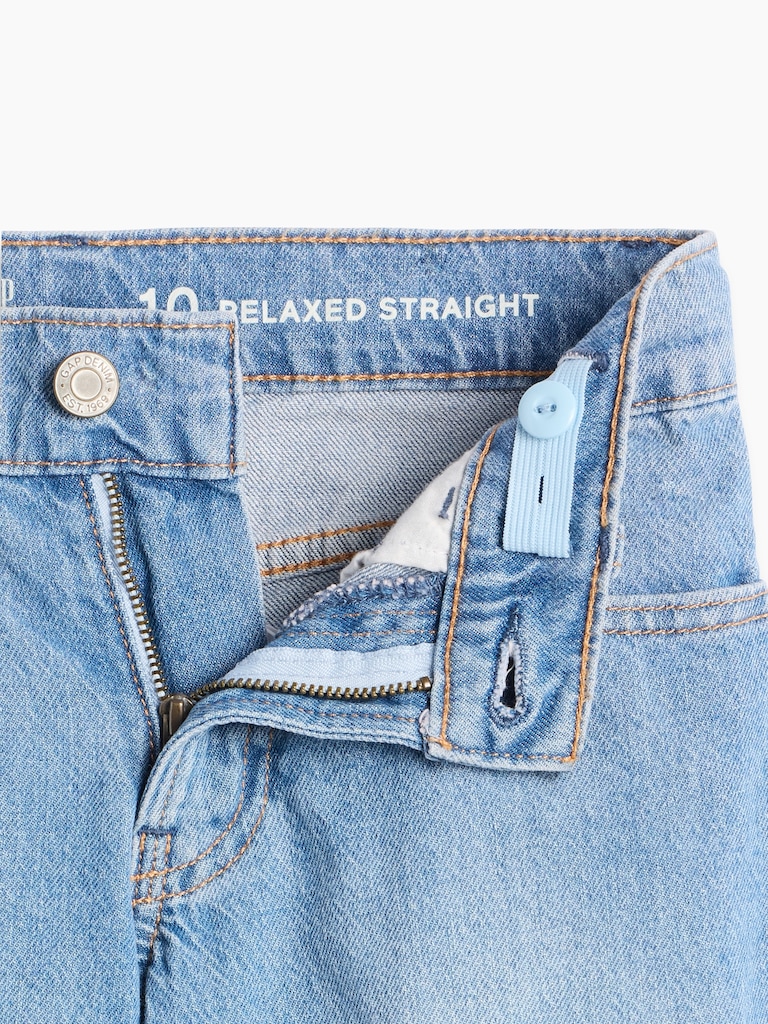 Kids Low Rise Relaxed Straight Jeans