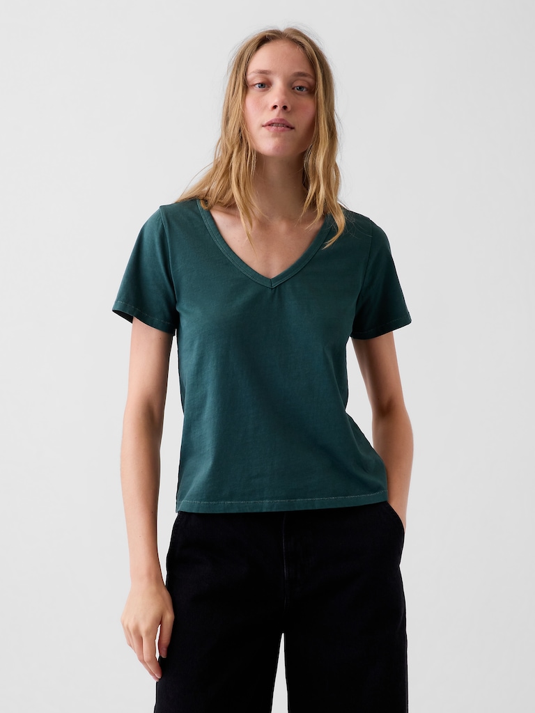 Organic Cotton VintageSoft V-Neck T-Shirt