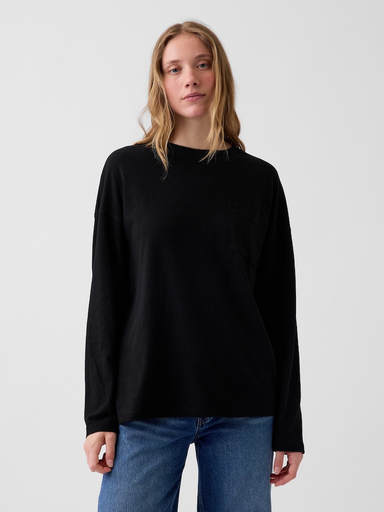 100% Cotton Authentic Oversized Pocket T-Shirt