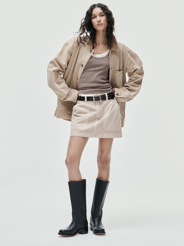 High Rise Mini Utility Skort