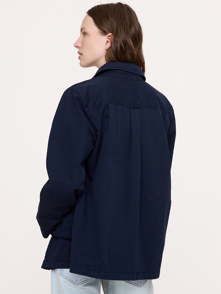 Cotton Twill Shirt Jacket
