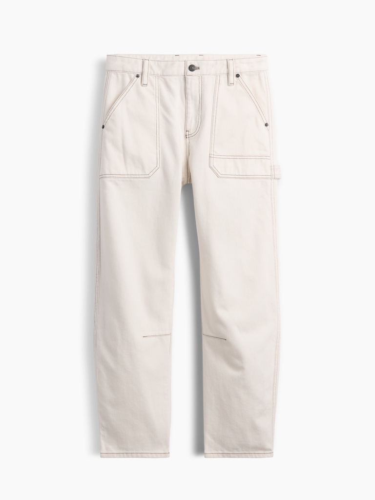 Mid Rise Barrel Utility Ankle Pants