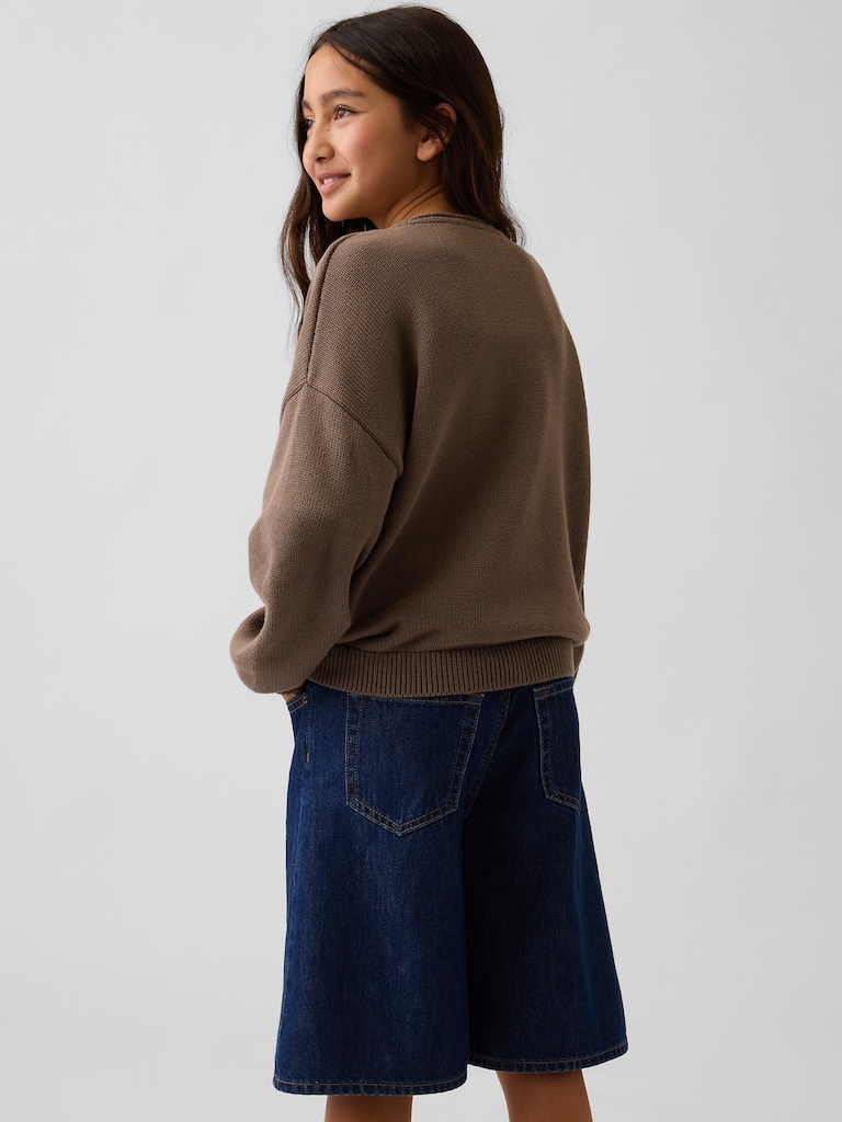 Kids Oversized Rollneck Sweater