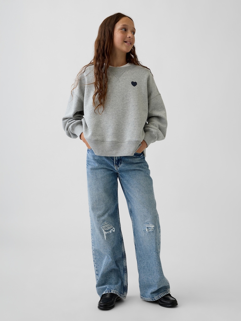 Kids VintageSoft Oversized Split-Hem Sweatshirt
