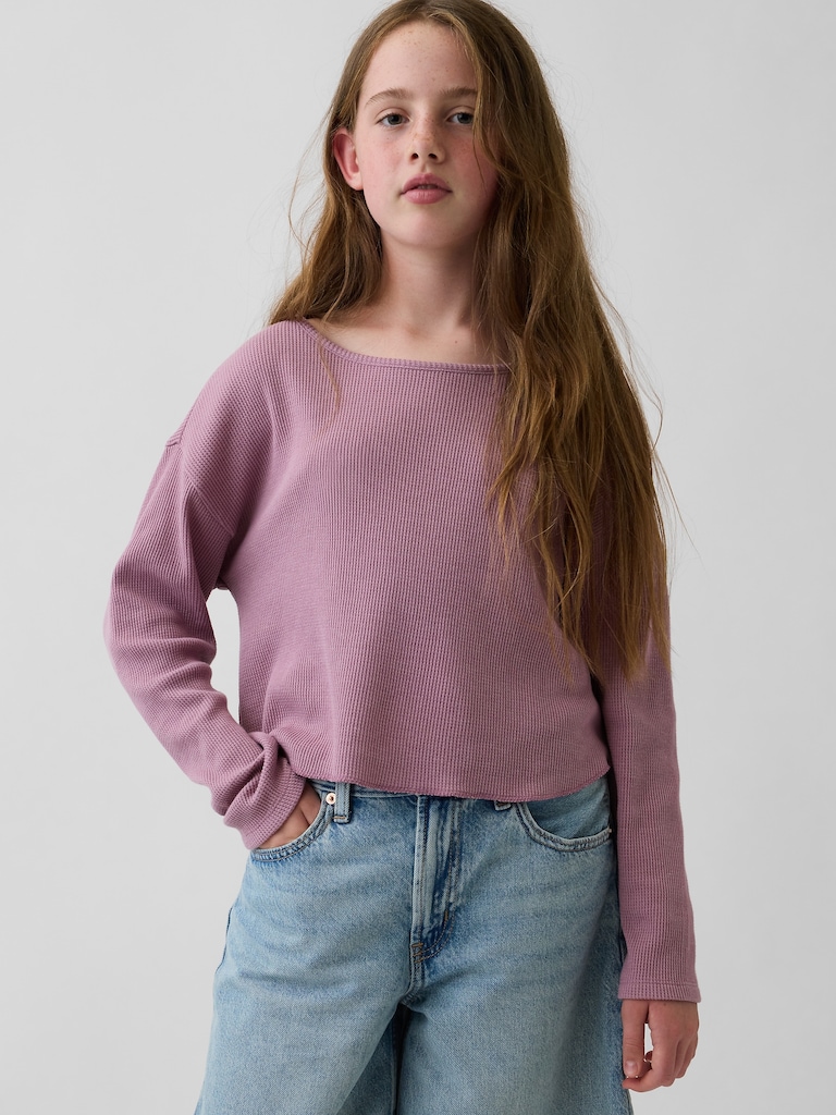 Kids Oversized Waffle T-Shirt