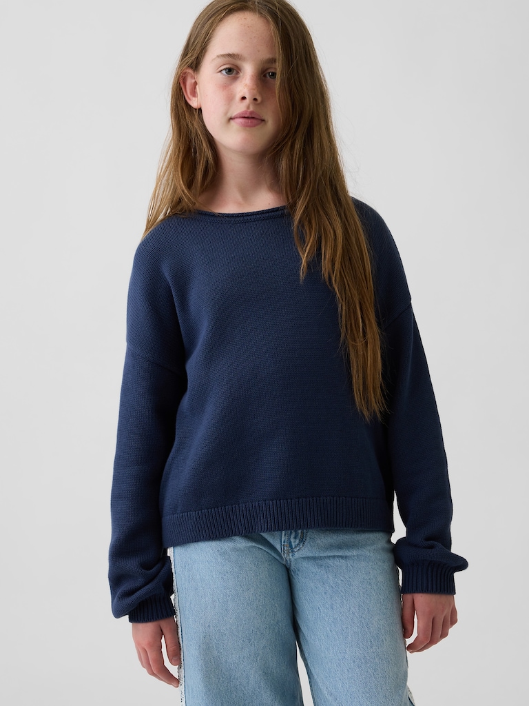 Kids Oversized Rollneck Sweater