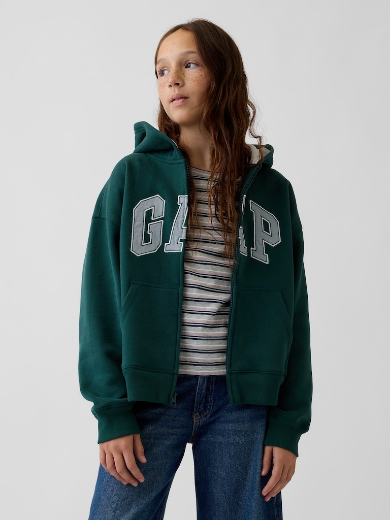 Kids VintageSoft Logo Zip Hoodie