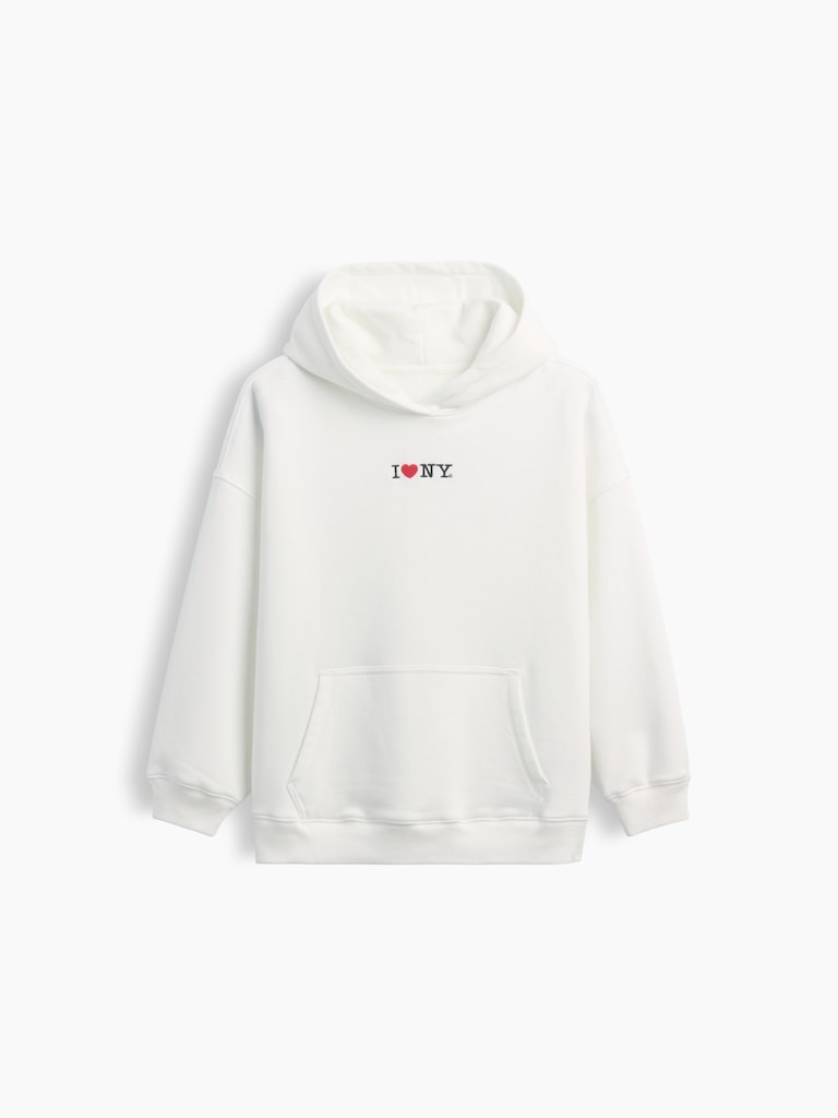 Kids VintageSoft Oversized I Heart NY Hoodie