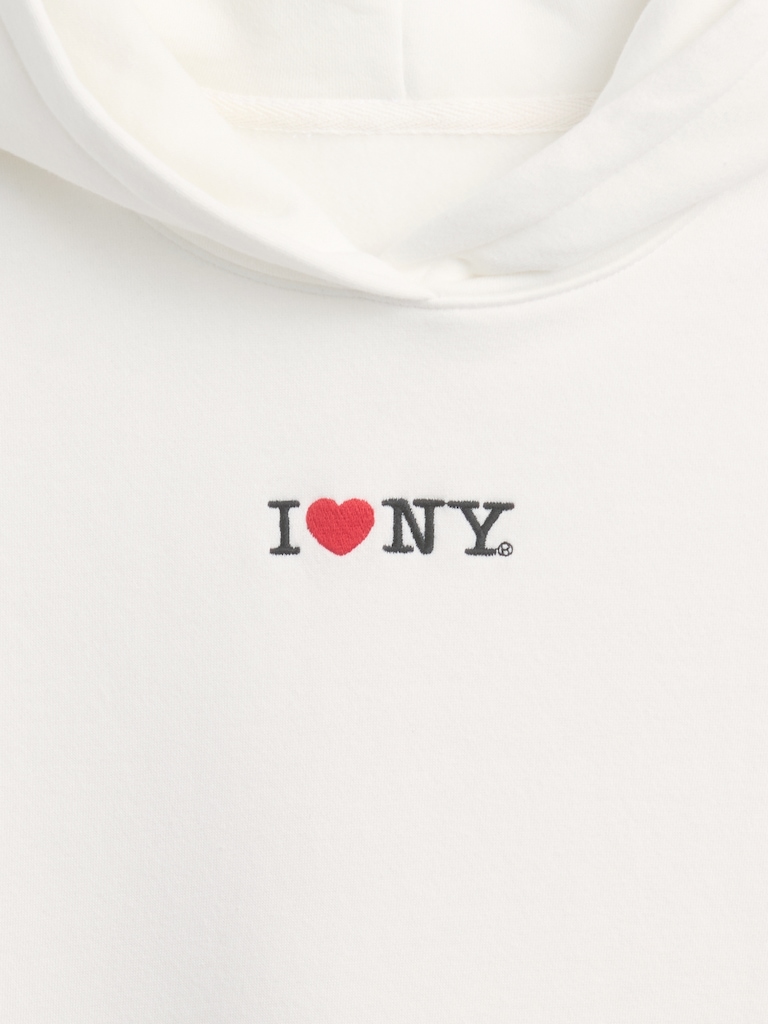 Kids VintageSoft Oversized I Heart NY Hoodie