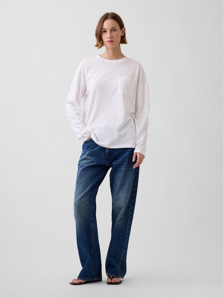 100% Cotton Authentic Oversized Pocket T-Shirt