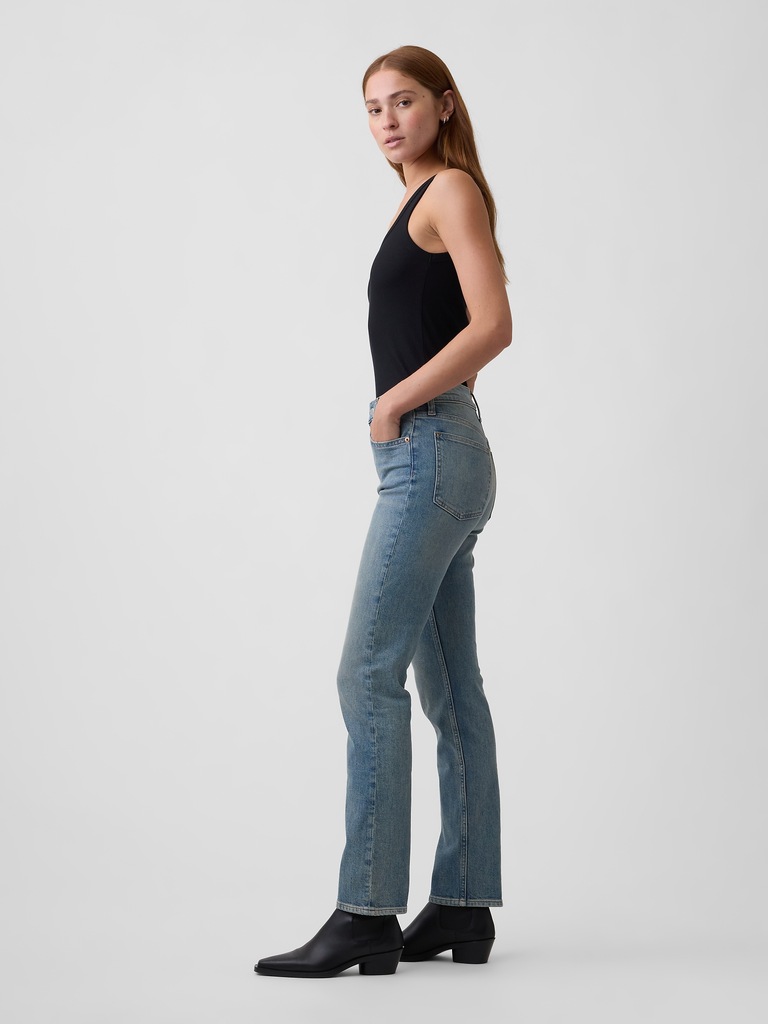 High Rise '90s Slim Straight Jeans