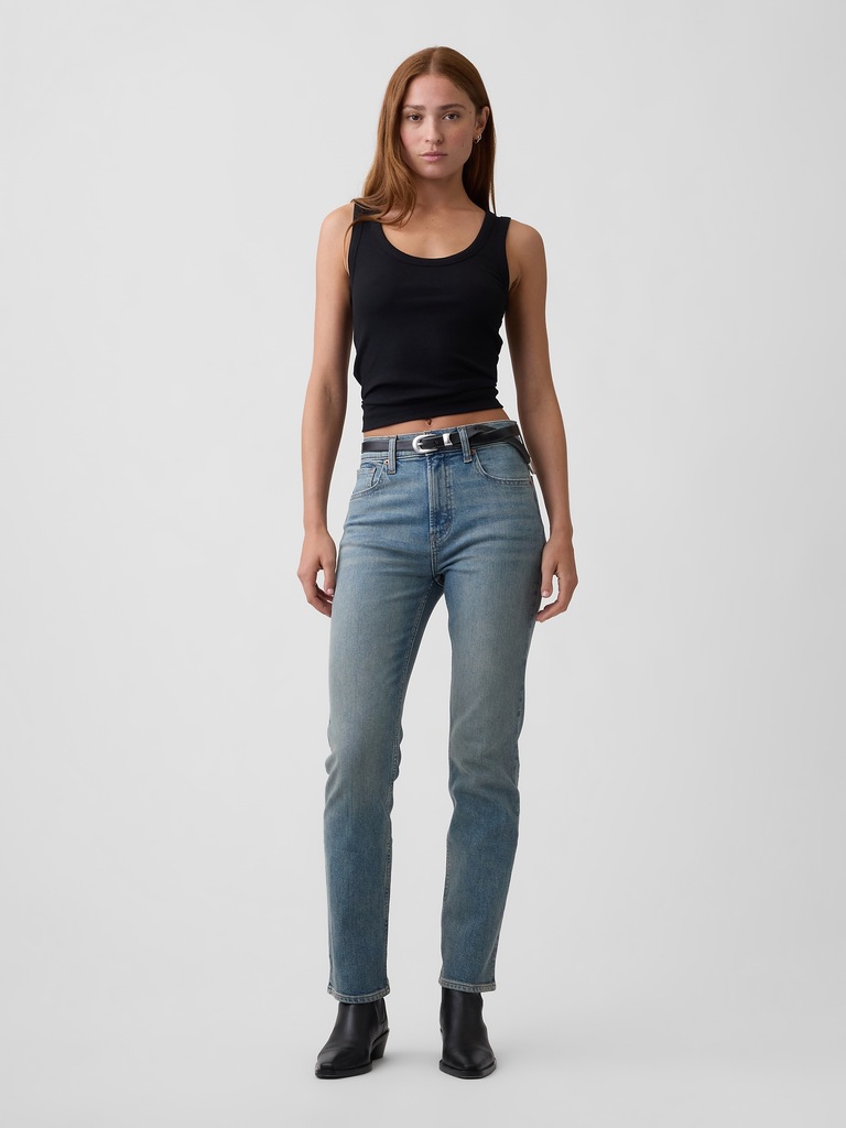 High Rise '90s Slim Straight Jeans