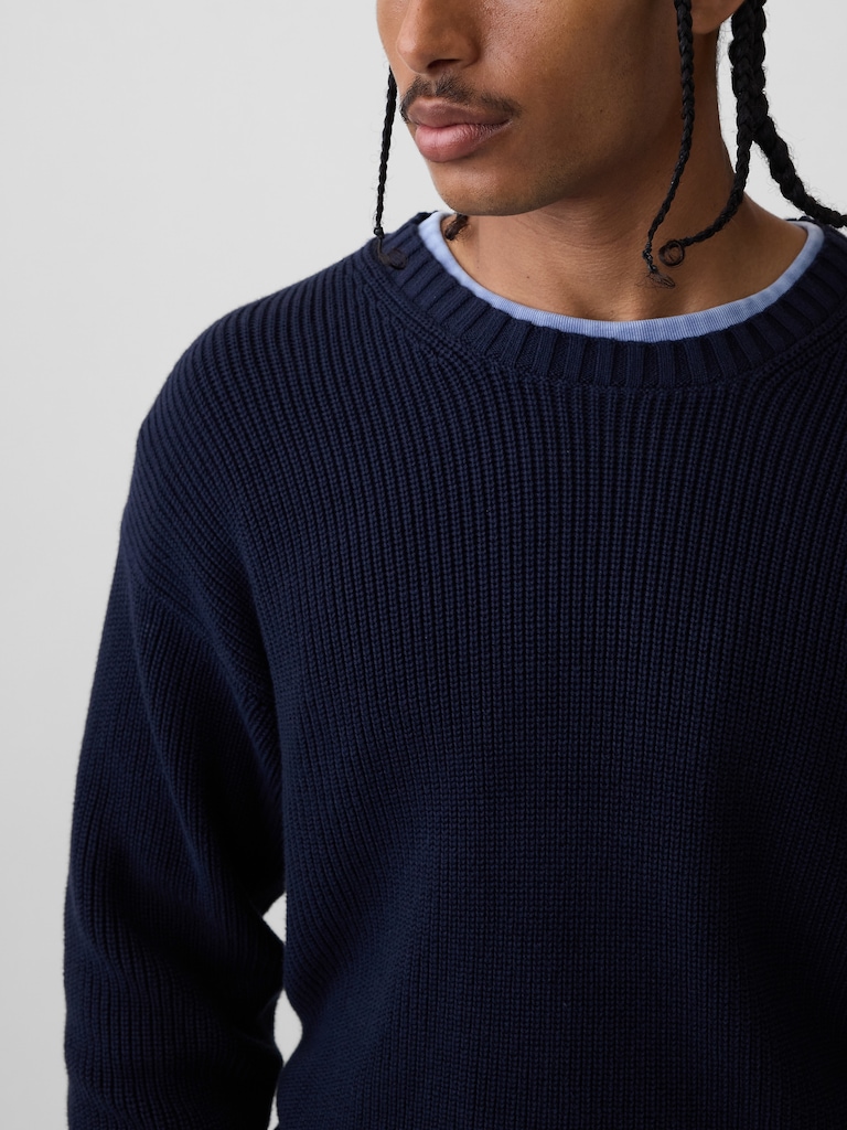 Relaxed Shaker Sweater