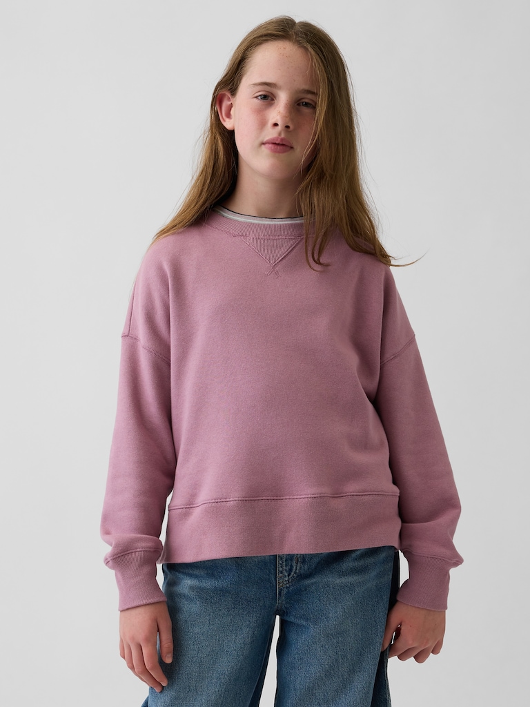 Kids VintageSoft Oversized Split-Hem Sweatshirt