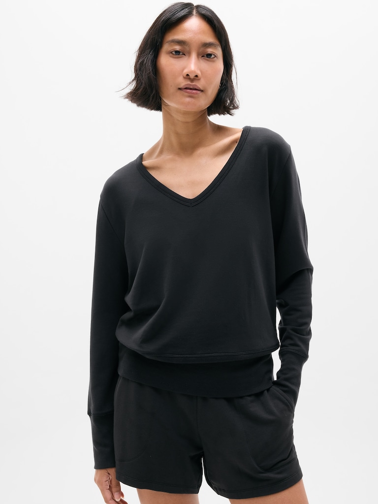 Coaster Luxe V-Neck Sweatshirt