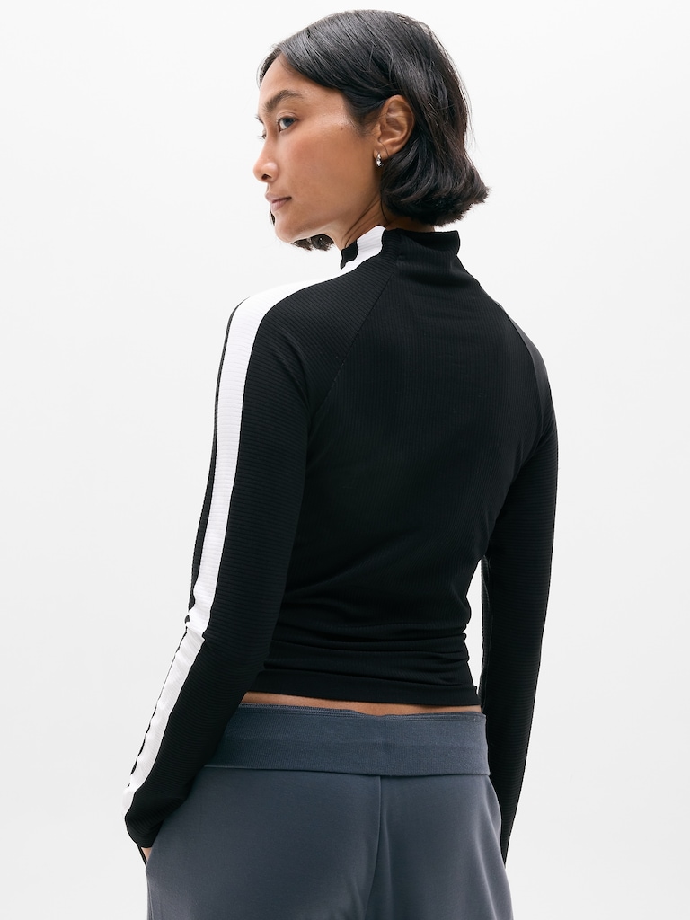 Renew Seamless Mock Neck Top