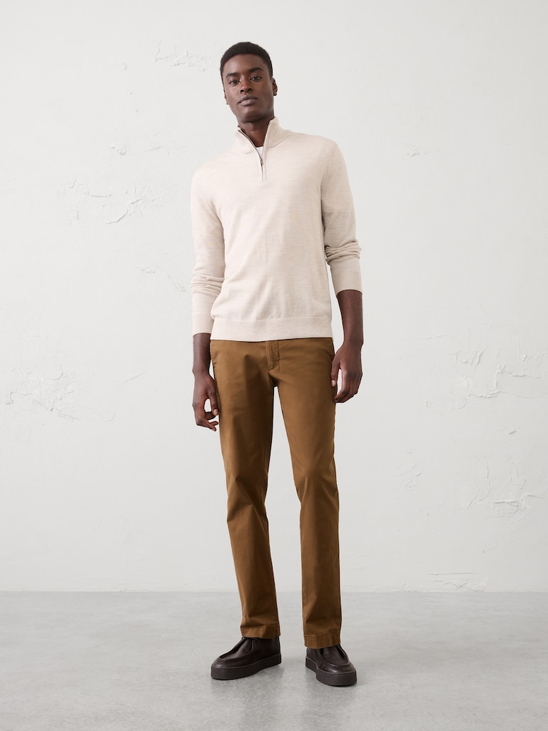 Merino Wool Quarter-Zip Sweater