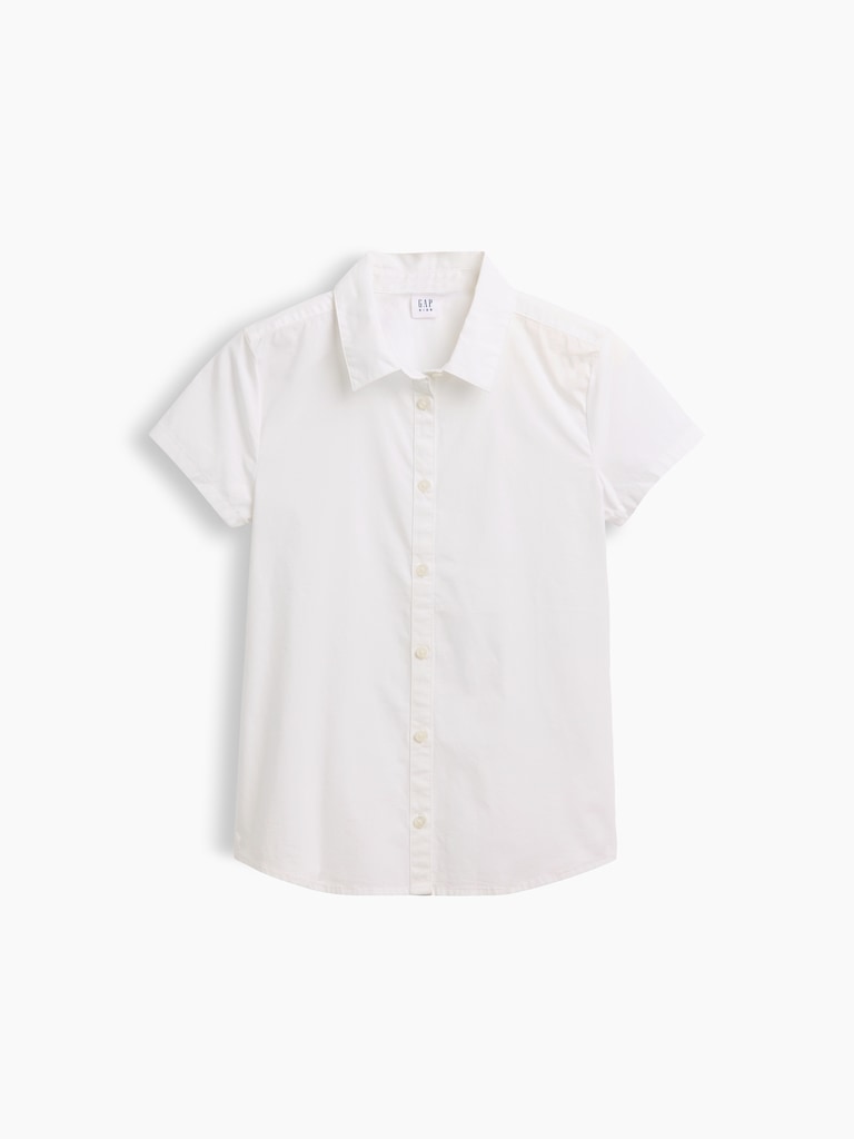 Chemisier en popeline d’uniforme pour Enfant