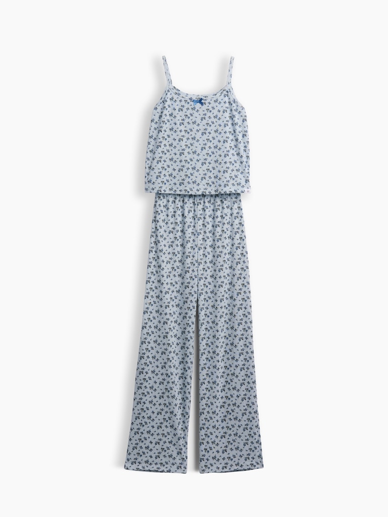 Kids Recycled Pointelle Tank PJ Set