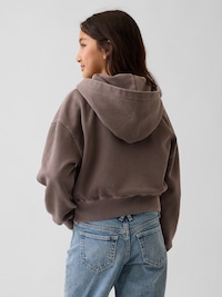 Kids VintageSoft Oversized Logo Zip Hoodie