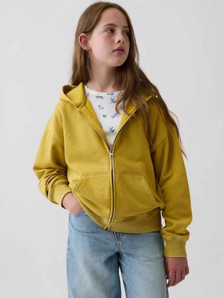 Kids VintageSoft Relaxed Zip Hoodie