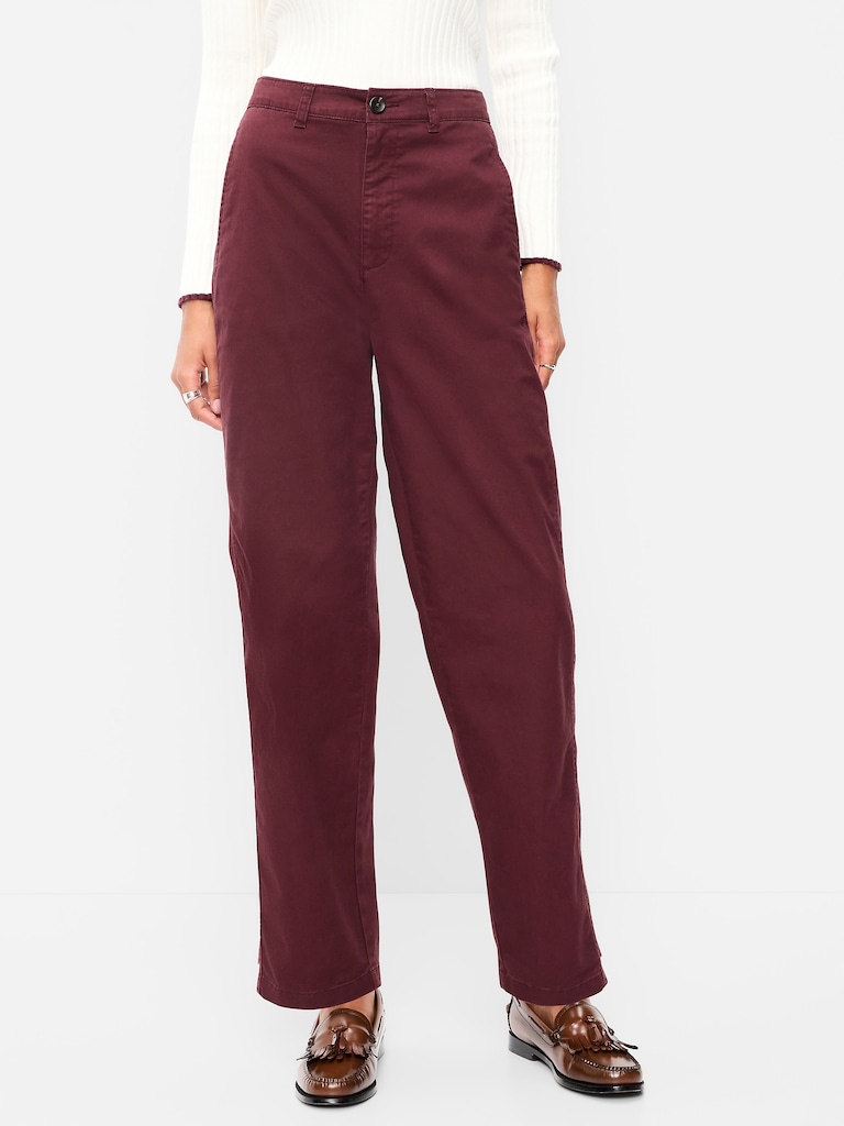 High-Waisted OGC Chino Tapered Straight Pants