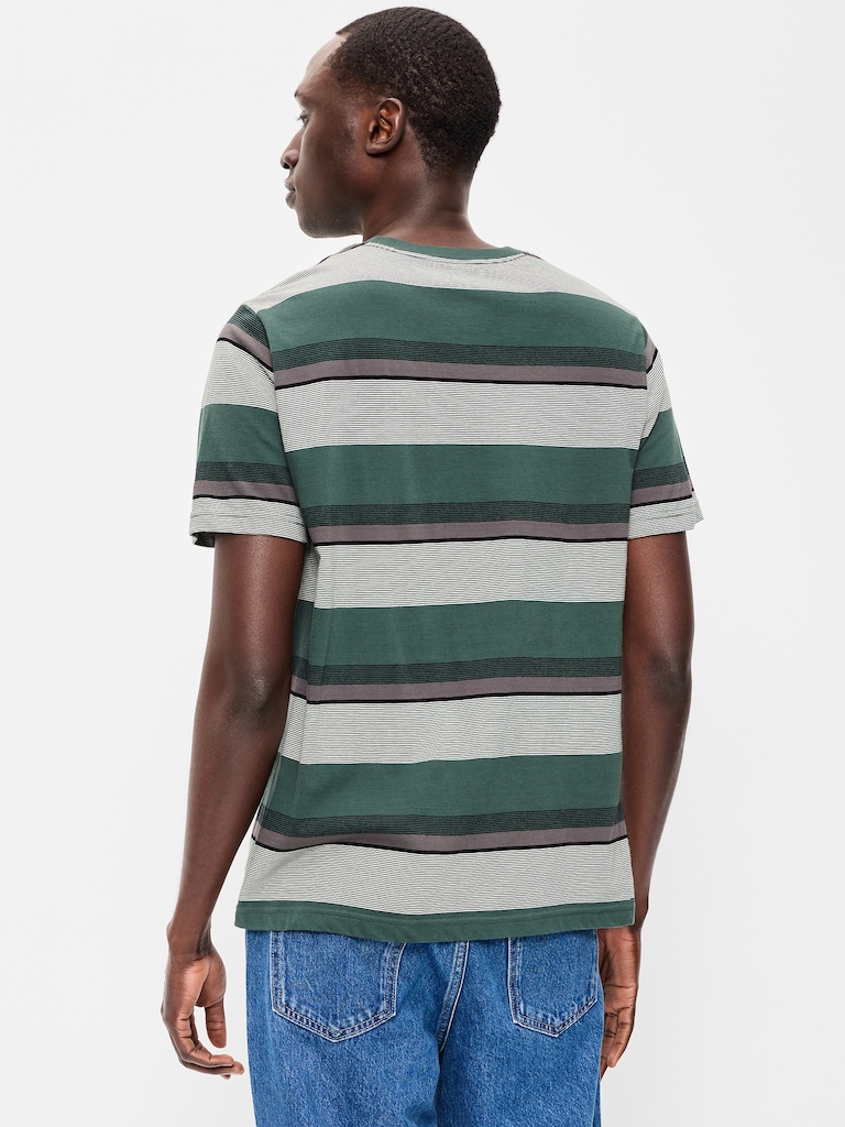 Crew-Neck Striped T-Shirt