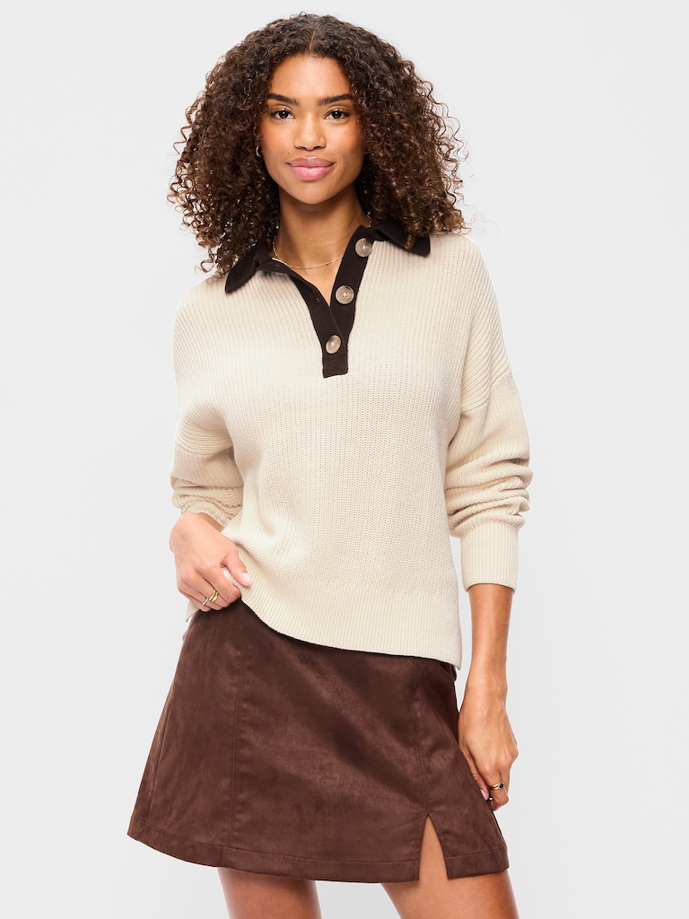 Shaker Polo Sweater