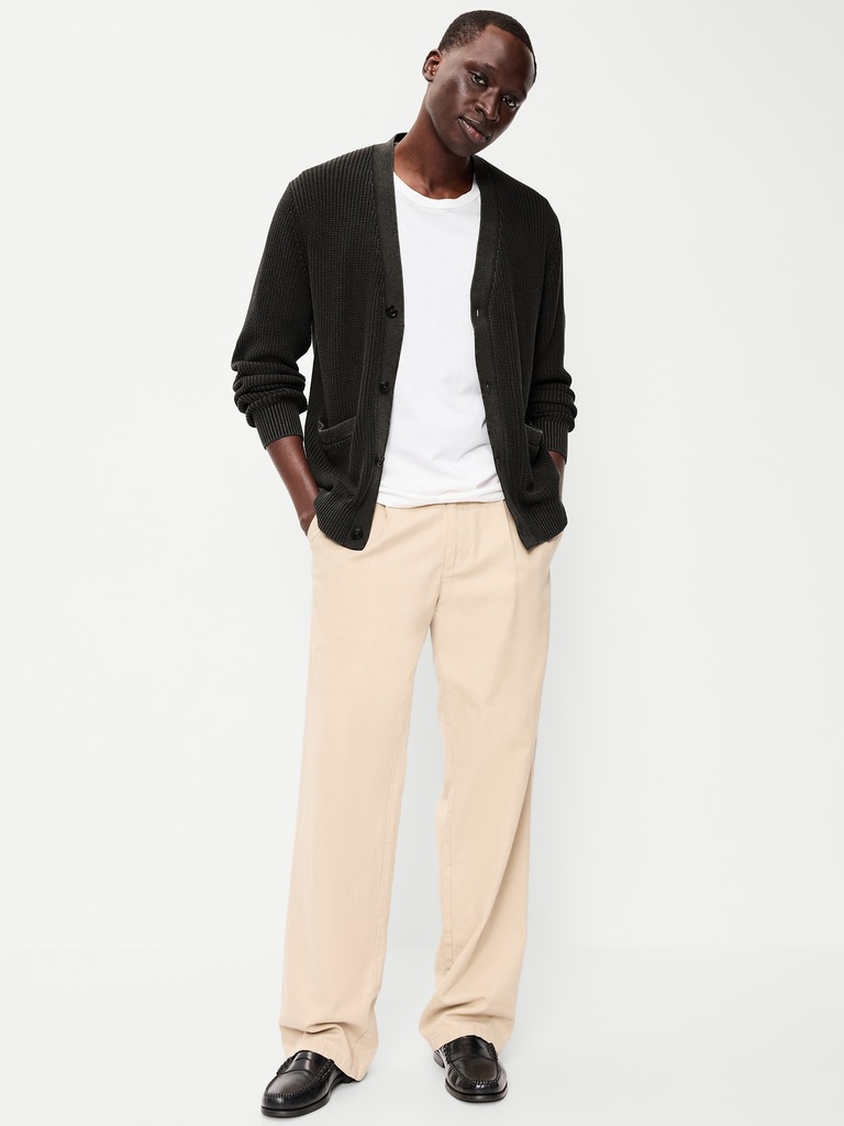 Washed Cardigan Sweater