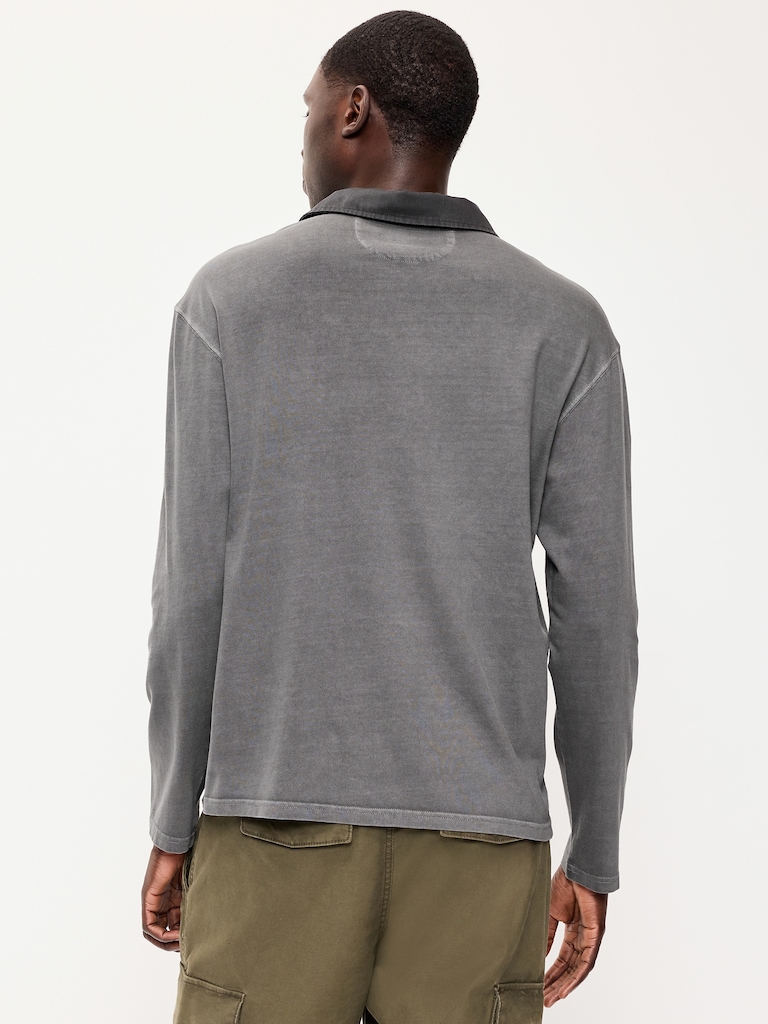Long-Sleeve Rugby Polo