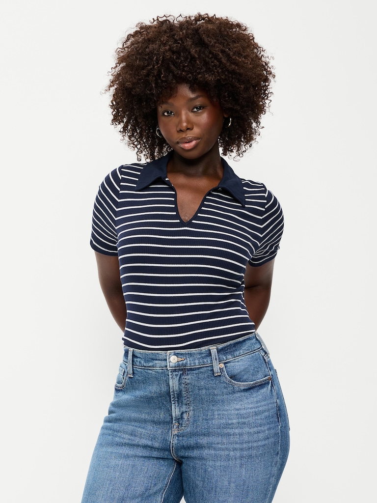 Keyhole Polo Top