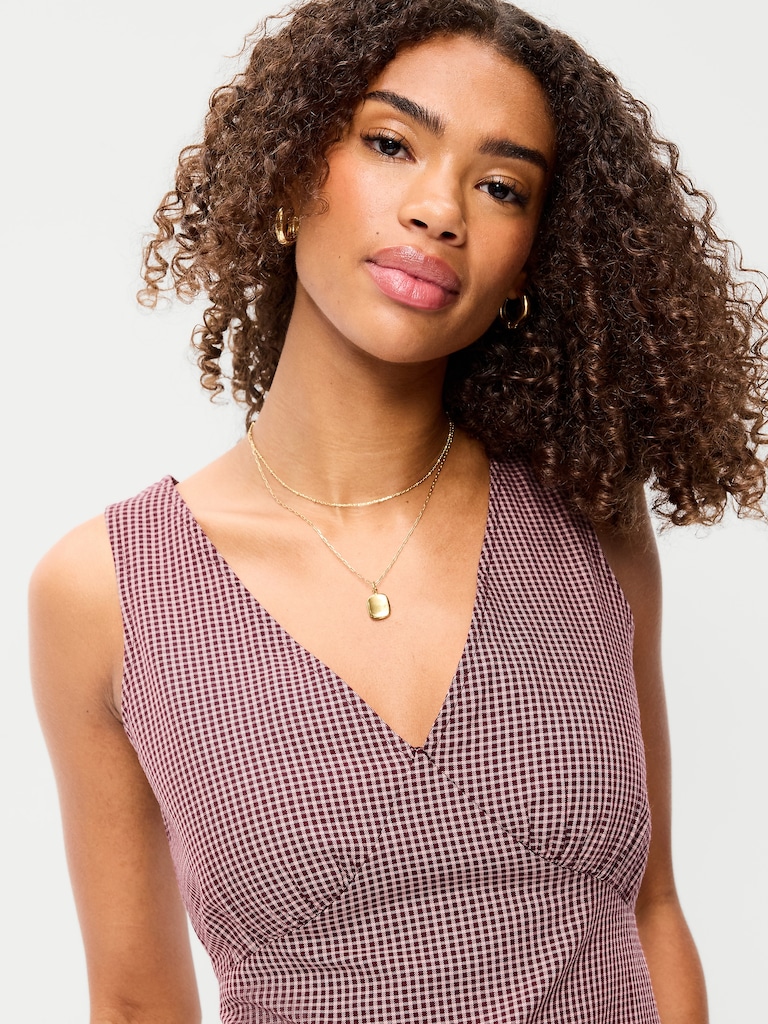 Sleeveless A-Line Mini Dress