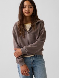Kids VintageSoft Oversized Logo Zip Hoodie