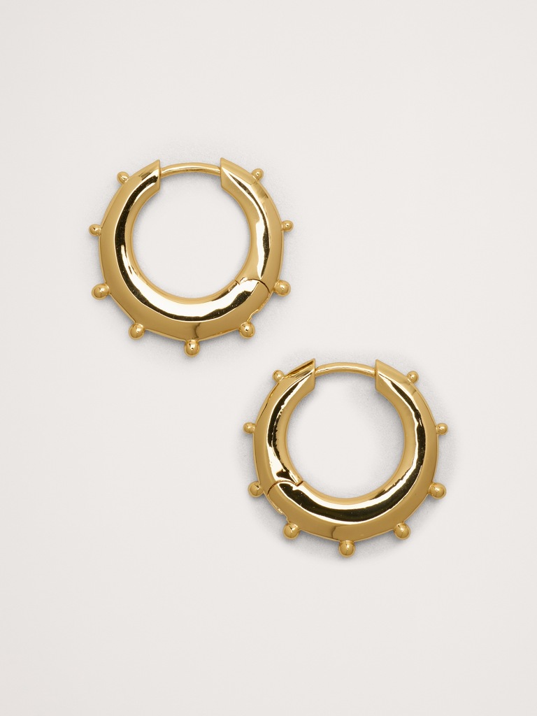 Mini Spiked Hoop Earrings