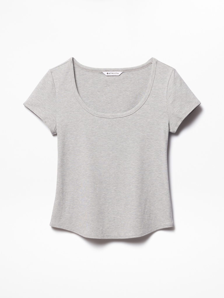 Signature Rib Scoop Tee