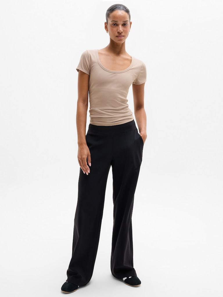 Signature Rib Scoop Tee