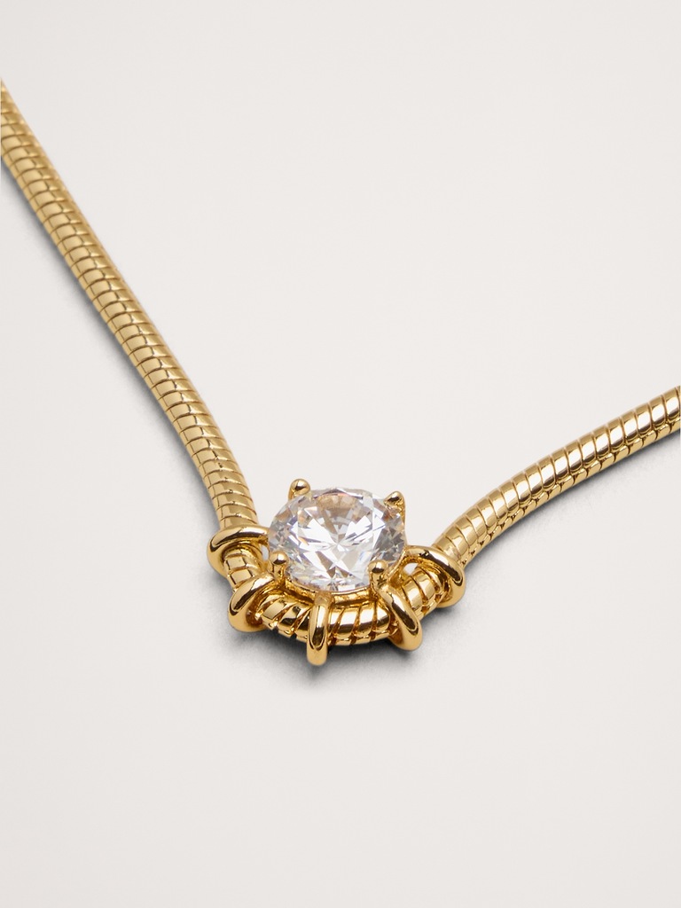 Gem Droplet Necklace