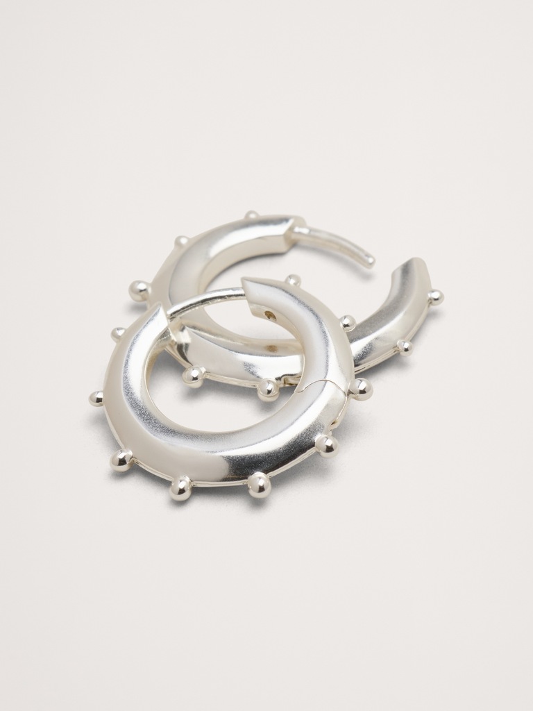 Mini Spiked Hoop Earrings
