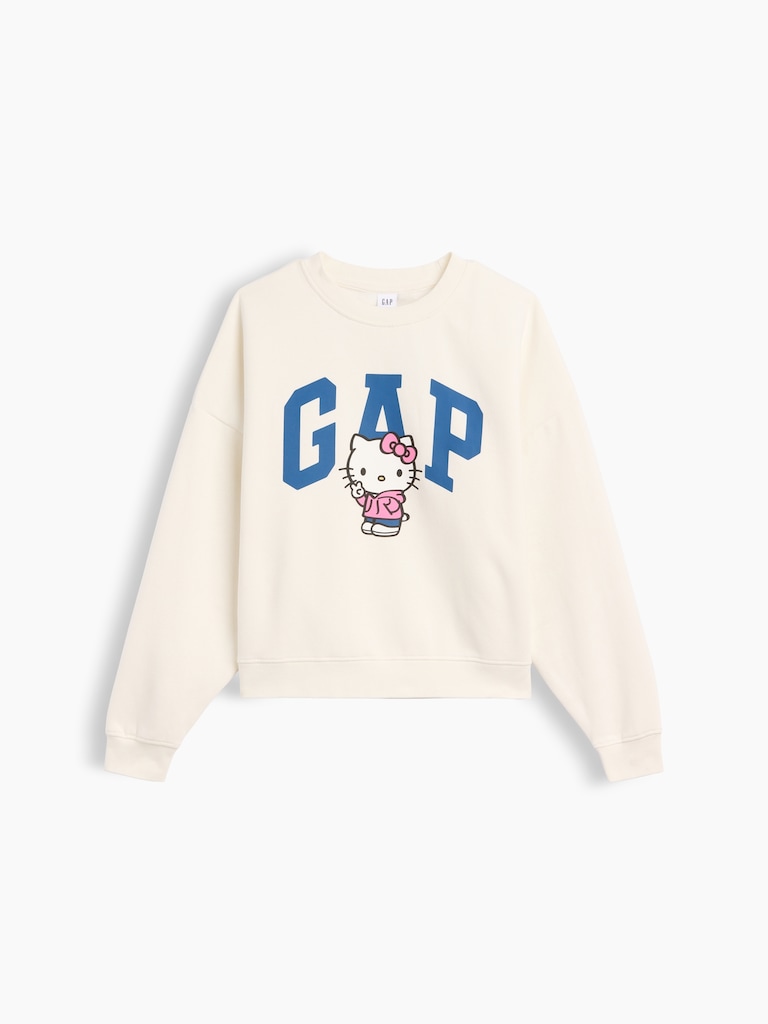 Oversized Wedge Crewneck Sweatshirt