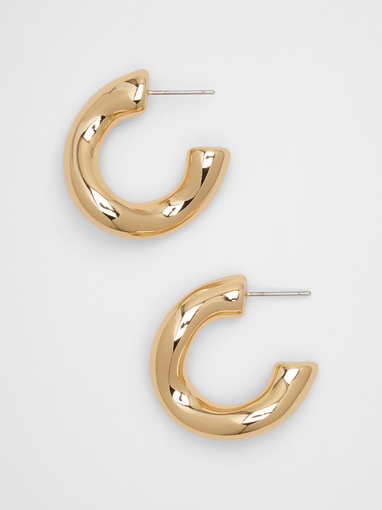Wavy Hoop Earrings