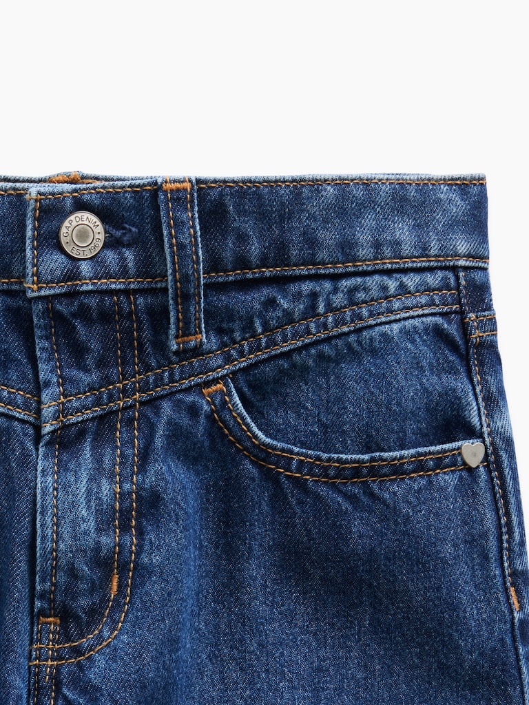 Kids Low Rise Front Yoke Baggy Jeans