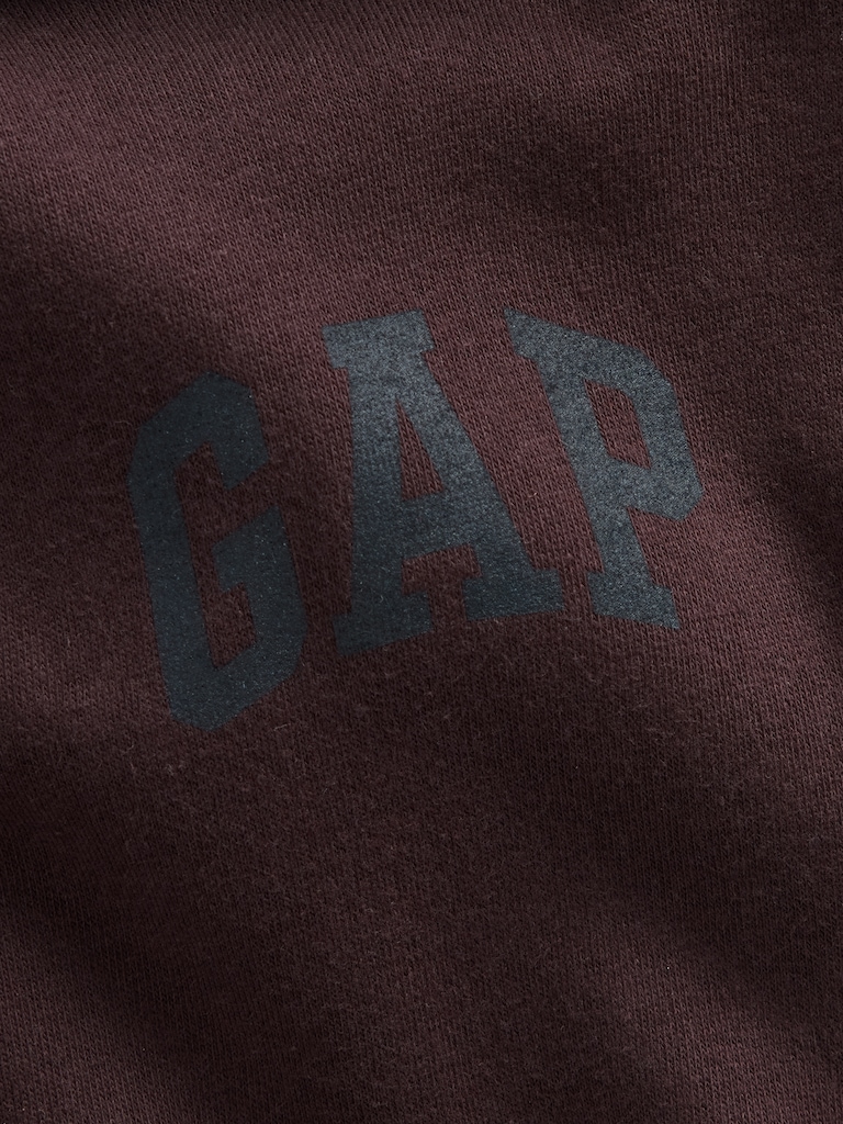 VintageSoft Crop Logo Hoodie