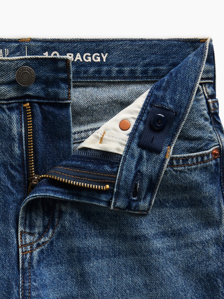 Kids Baggy Taper Jeans