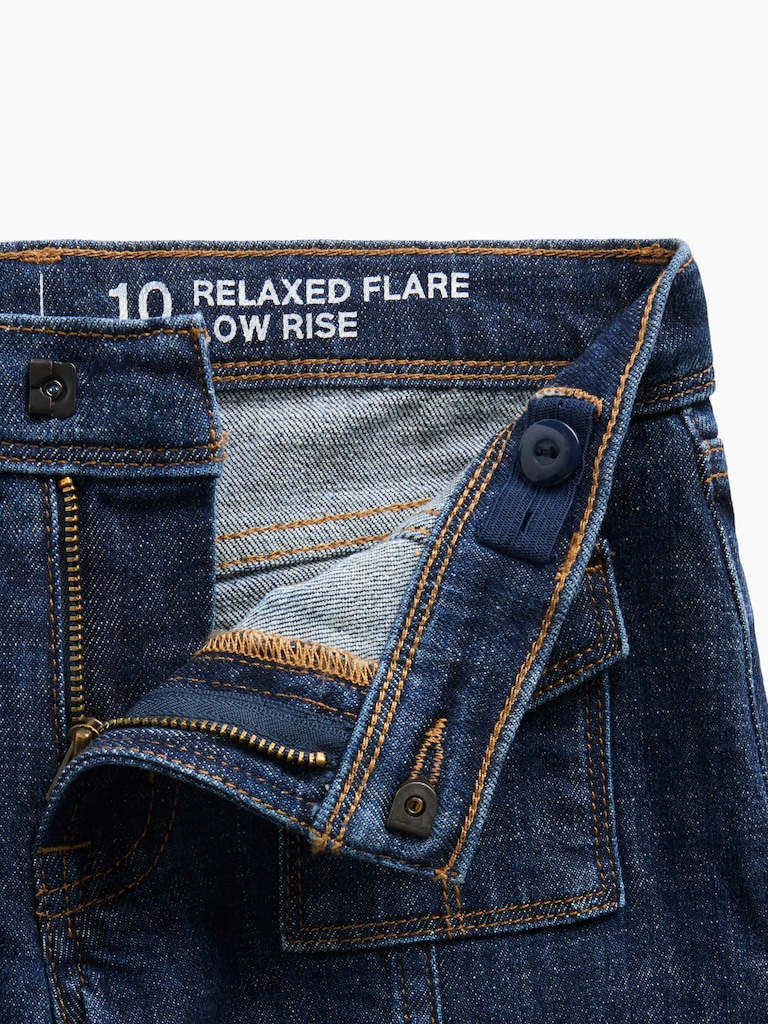 Kids Low Rise Relaxed Flare Jeans